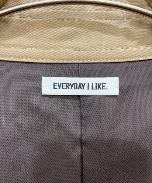 EVERYDAY I LIKE.（エヴリデイ アイ ライク）EVERYDAY I LIKE. (エヴリデイ アイ ライク) トレンチコート ベージュ サイズ:36の古着・服飾アイテム