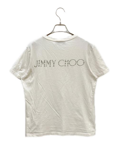 JIMMY CHOO（ジミーチュウ）JIMMY CHOO (ジミーチュウ) ロゴTシャツ ホワイト サイズ:Sの古着・服飾アイテム