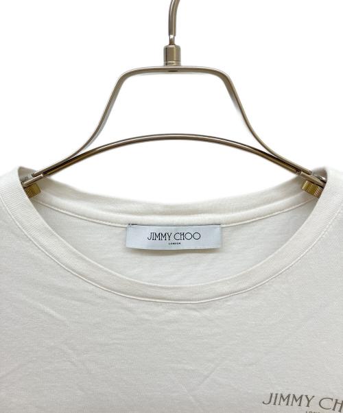 JIMMY CHOO（ジミーチュウ）JIMMY CHOO (ジミーチュウ) ロゴTシャツ ホワイト サイズ:Sの古着・服飾アイテム