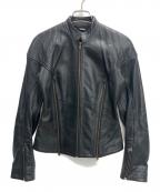 McQ Alexander McQueenマックキュー アレキサンダーマックイーン）の古着「シングルライダースジャケット」｜ブラック