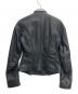 中古・古着 McQ Alexander McQueen (マックキュー アレキサンダーマックイーン) シングルライダースジャケット ブラック サイズ:SIZE40：14000円