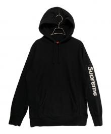 SUPREME（シュプリーム）の古着「Sleeve Patch Hooded Sweatshirt」｜ブラック
