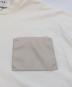 中古・古着 BEIGE (ベイジ) NADIA / レザーポケット付き半袖ニットTシャツ ホワイト サイズ:32：9000円