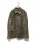 RRL（ダブルアールエル）の古着「INDIGO LEATHER CAR COAT」｜ブラウン