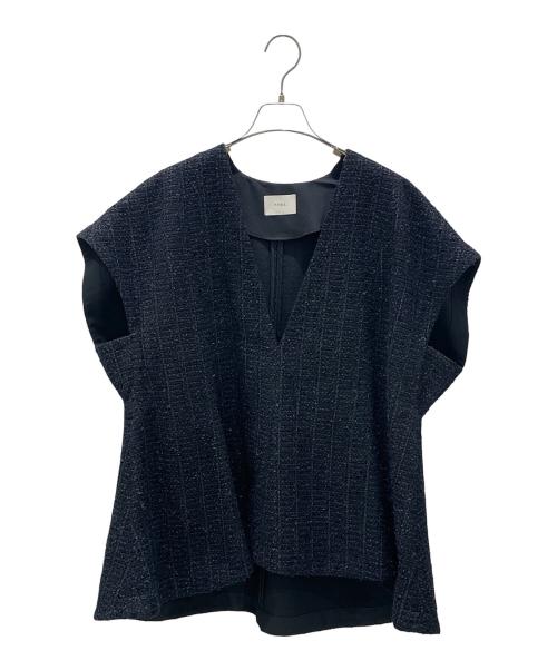 LE PHIL（ル フィル）LE PHIL (ル フィル) ツイードジレブラウス ネイビー サイズ:Fの古着・服飾アイテム
