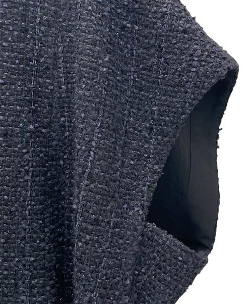 LE PHIL（ル フィル）LE PHIL (ル フィル) ツイードジレブラウス ネイビー サイズ:Fの古着・服飾アイテム