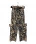 OPEN YY（オープンワイワイ）の古着「CAMO ROLLED WAIST CARGO PANTS」｜グリーン