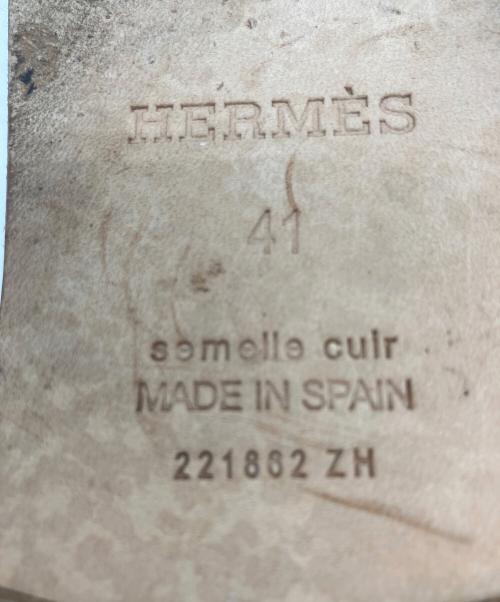 HERMES（エルメス）HERMES (エルメス) エスパドリーユ アイボリー×ブルー サイズ:41の古着・服飾アイテム