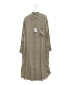 Lisiereリジェール）の古着「LONG SHIRT ONEPIECE」｜ベージュ