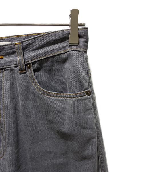 MIU MIU（ミュウミュウ）MIU MIU (ミュウミュウ) Chambray Jeans/シャンブレー ジーンズ/GWP394 S232 15MP グレー サイズ:24の古着・服飾アイテム