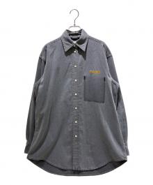 MIU MIU（ミュウミュウ）の古着「Chambray Shirt/シャンブレーシャツ/GWC121 S000 15MP」｜グレー