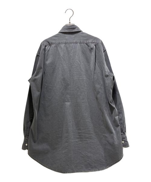 MIU MIU（ミュウミュウ）MIU MIU (ミュウミュウ) Chambray Shirt/シャンブレーシャツ/GWC121 S000 15MP グレー サイズ:38の古着・服飾アイテム
