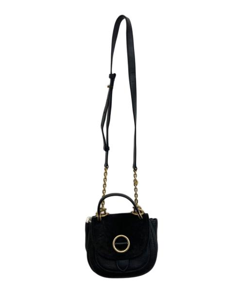MICHAEL KORS（マイケルコース）MICHAEL KORS (マイケルコース) 2WAYショルダーバッグ/Isadore Medium Leather Messenger Bag ブラックの古着・服飾アイテム