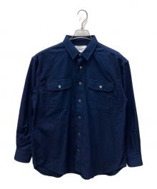 MOMOTARO JEANS（桃太郎ジーンズ）の古着「Sashiko CPO Shirt」｜ネイビー