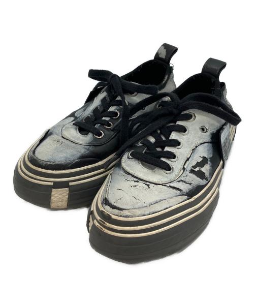 YOHJI YAMAMOTO（ヨウジヤマモト）YOHJI YAMAMOTO (ヨウジヤマモト) XVESSEL (ヴァネス・ウー) ローカットスニーカー ブラック×ホワイト サイズ:3の古着・服飾アイテム