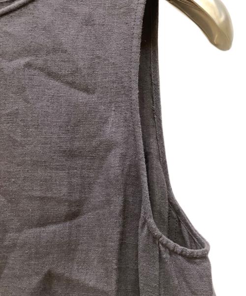 evam eva（エヴァムエヴァ）evam eva (エヴァムエヴァ) ノースリーブワンピース ダークブラウン サイズ:Freeの古着・服飾アイテム