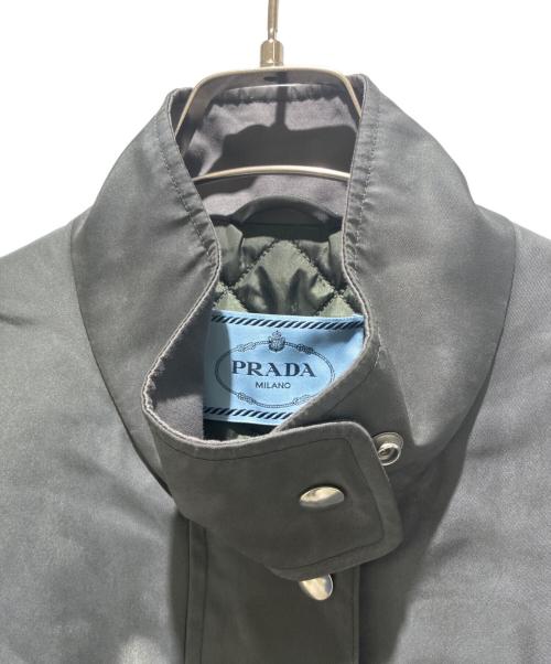 PRADA（プラダ）PRADA (プラダ) ウォッシュドRe-Nylon レインジャケット リードグレー サイズ:40の古着・服飾アイテム