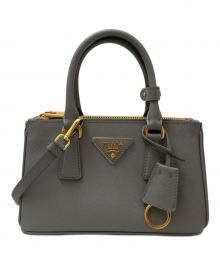 PRADA（プラダ）の古着「ガレリアミニバッグ」｜スレートグレー
