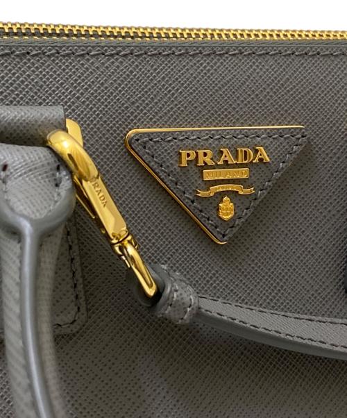 PRADA（プラダ）PRADA (プラダ) ガレリアミニバッグ スレートグレーの古着・服飾アイテム