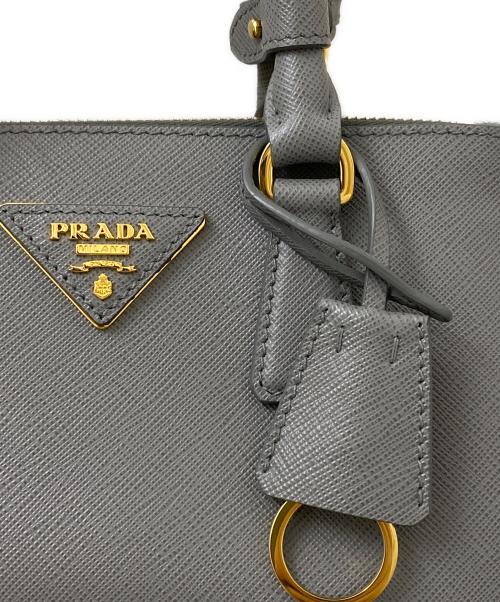 PRADA（プラダ）PRADA (プラダ) ガレリアミニバッグ スレートグレーの古着・服飾アイテム