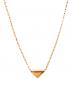 PRADA（プラダ）の古着「Eternal Gold Pink Gold Necklace with Mini Triangle Pendant/ミニトライアングルペンダント付 Eternal Gold ピンクゴールド ネックレス/1JCA36_2FPD_F0XEG」
