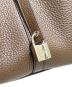 中古・古着 HERMES (エルメス) ピコタンロックMM/トリヨンクレマンス/☐Q刻印:2013年/シルバー金具 カカオ サイズ:MM：550000円