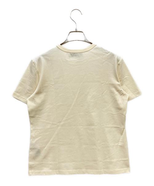 TORY BURCH（トリーバーチ）TORY BURCH (トリーバーチ) ラインストーンロゴTシャツ アイボリー サイズ:Sの古着・服飾アイテム