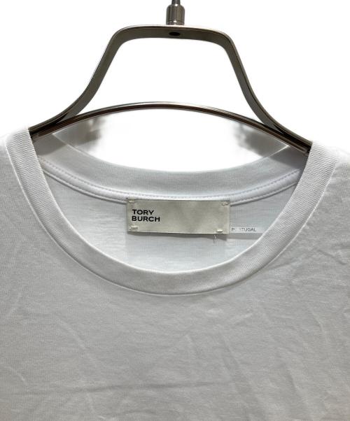 TORY BURCH（トリーバーチ）TORY BURCH (トリーバーチ) エンブロイダリー ロゴ Tシャツ ホワイト サイズ:Sの古着・服飾アイテム
