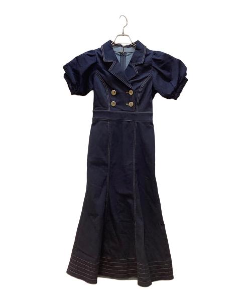 Resexxy（リゼクシー）Resexxy (リゼクシー) ステッチデザインマーメイドワンピース インディゴ サイズ:FREEの古着・服飾アイテム