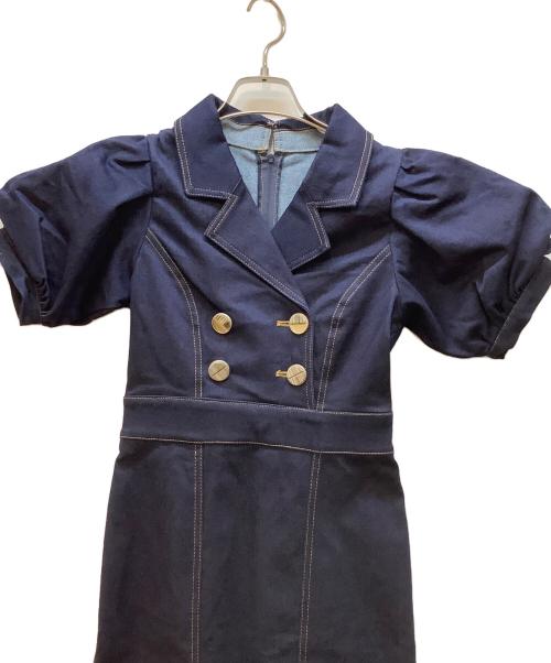 Resexxy（リゼクシー）Resexxy (リゼクシー) ステッチデザインマーメイドワンピース インディゴ サイズ:FREEの古着・服飾アイテム