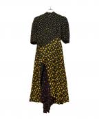 TOGA PULLAトーガ プルラ）の古着「Rayon Print Dress」｜ブラック