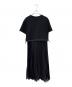 sacai（サカイ）の古着「Cotton Jersey x Satin Dress」｜ブラック