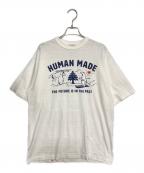 HUMAN MADEヒューマンメイド）の古着「プリントTシャツ」｜ホワイト
