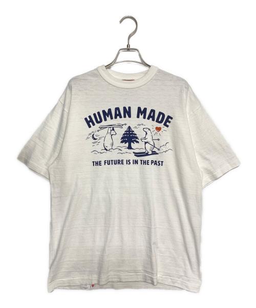 HUMAN MADE（ヒューマンメイド）HUMAN MADE (ヒューマンメイド) プリントTシャツ ホワイト サイズ:XLの古着・服飾アイテム