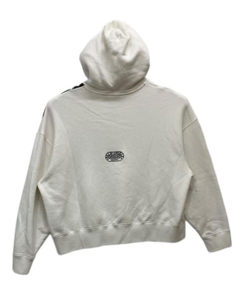 Palm Angels（パーム エンジェルス）Palm Angels (パーム エンジェルス) MISSONI (ミッソーニ) プルオーバーパーカー ホワイト サイズ:Lの古着・服飾アイテム