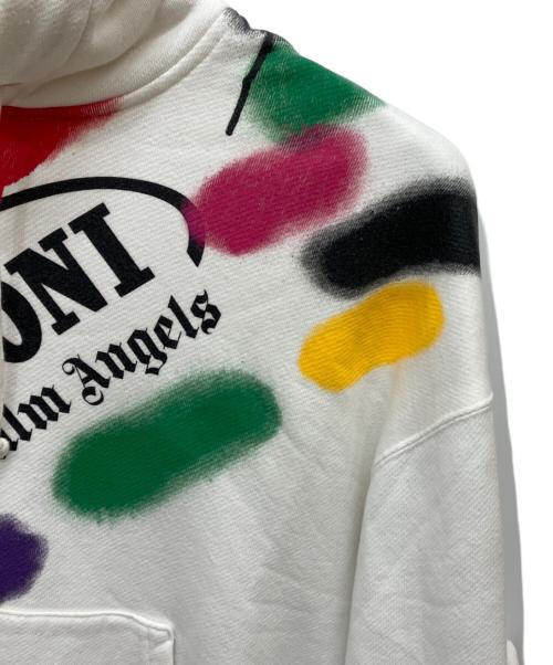 Palm Angels（パーム エンジェルス）Palm Angels (パーム エンジェルス) MISSONI (ミッソーニ) プルオーバーパーカー ホワイト サイズ:Lの古着・服飾アイテム