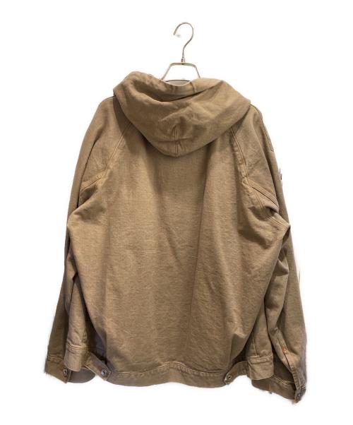 sacai（サカイ）sacai (サカイ) Denim Hoodie ブラウン サイズ:2の古着・服飾アイテム