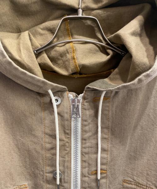 sacai（サカイ）sacai (サカイ) Denim Hoodie ブラウン サイズ:2の古着・服飾アイテム