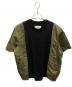 sacai（サカイ）の古着「ドッキングTシャツ」｜ネイビー×カーキ