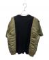 sacai (サカイ) ドッキングTシャツ ネイビー×カーキ サイズ:1：27000円