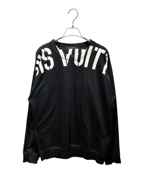 LOUIS VUITTON（ルイ ヴィトン）LOUIS VUITTON (ルイ ヴィトン) FRAGMENT DESIGN (フラグメントデザイン) フラグメントグラフィックスウェットシャツ/RM172M JIU HDY26W ブラック サイズ:Lの古着・服飾アイテム