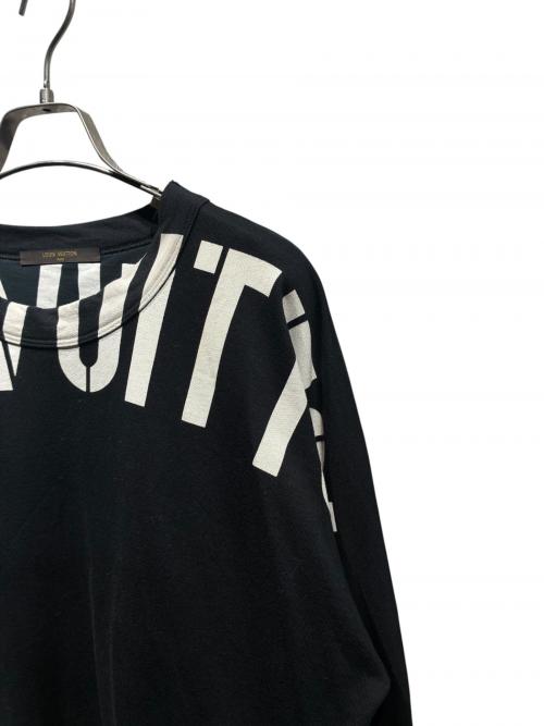 LOUIS VUITTON（ルイ ヴィトン）LOUIS VUITTON (ルイ ヴィトン) FRAGMENT DESIGN (フラグメントデザイン) フラグメントグラフィックスウェットシャツ/RM172M JIU HDY26W ブラック サイズ:Lの古着・服飾アイテム