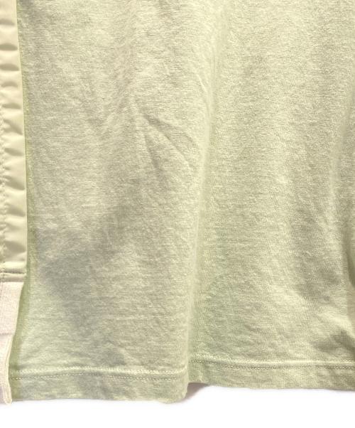 sacai（サカイ）sacai (サカイ) Nylon Twill Cotton Jersey T-Shirt グリーン サイズ:1の古着・服飾アイテム