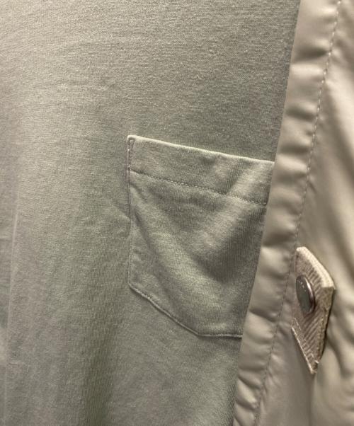 sacai（サカイ）sacai (サカイ) Nylon Twill Cotton Jersey T-Shirt グリーン サイズ:1の古着・服飾アイテム