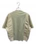 sacai (サカイ) Nylon Twill Cotton Jersey T-Shirt グリーン サイズ:1：27000円