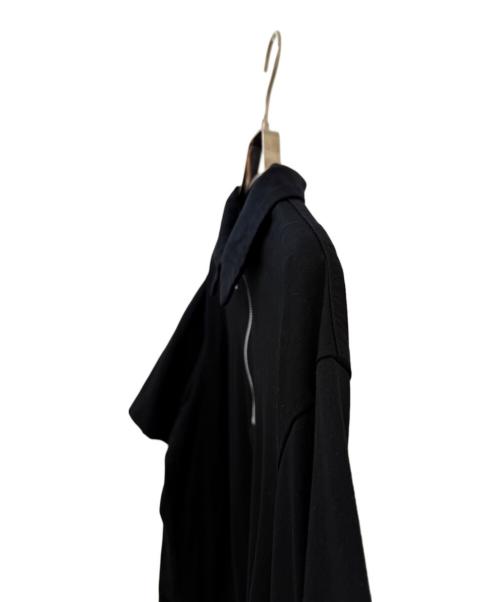 sacai（サカイ）sacai (サカイ) Cotton Jersey Polo Shirt ブラック サイズ:2の古着・服飾アイテム