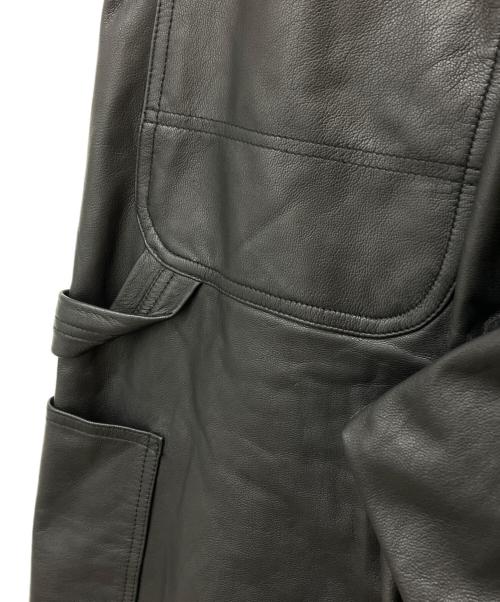 JOURNAL STANDARD relume（ジャーナルスタンダード レリューム）JOURNAL STANDARD relume (ジャーナルスタンダード レリューム) ゴートレザー ペインターパンツ ブラック サイズ:Mの古着・服飾アイテム