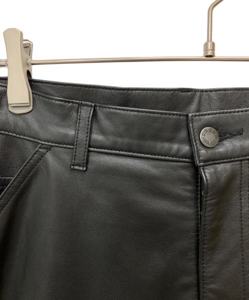 JOURNAL STANDARD relume（ジャーナルスタンダード レリューム）JOURNAL STANDARD relume (ジャーナルスタンダード レリューム) ゴートレザー ペインターパンツ ブラック サイズ:Mの古着・服飾アイテム