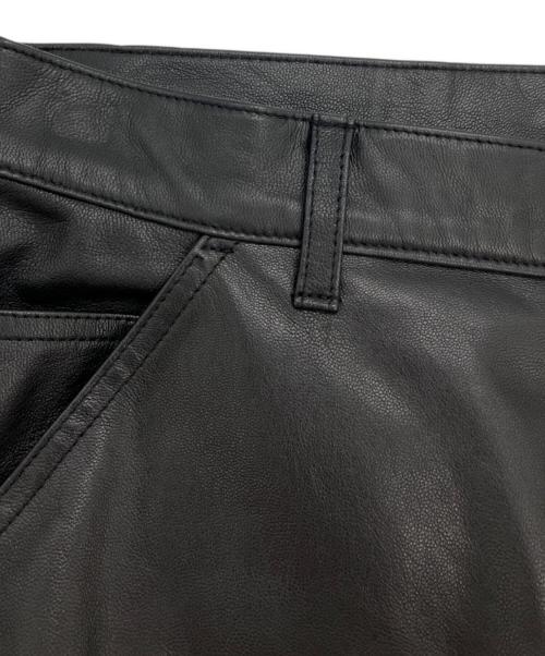 JOURNAL STANDARD relume（ジャーナルスタンダード レリューム）JOURNAL STANDARD relume (ジャーナルスタンダード レリューム) ゴートレザー ペインターパンツ ブラック サイズ:Mの古着・服飾アイテム