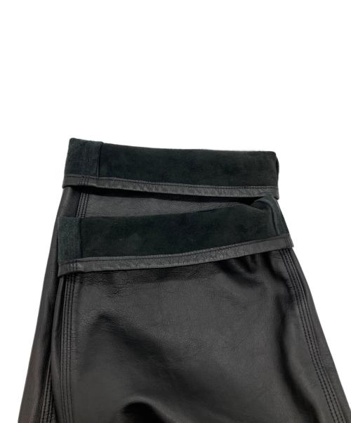 JOURNAL STANDARD relume（ジャーナルスタンダード レリューム）JOURNAL STANDARD relume (ジャーナルスタンダード レリューム) ゴートレザー ペインターパンツ ブラック サイズ:Mの古着・服飾アイテム